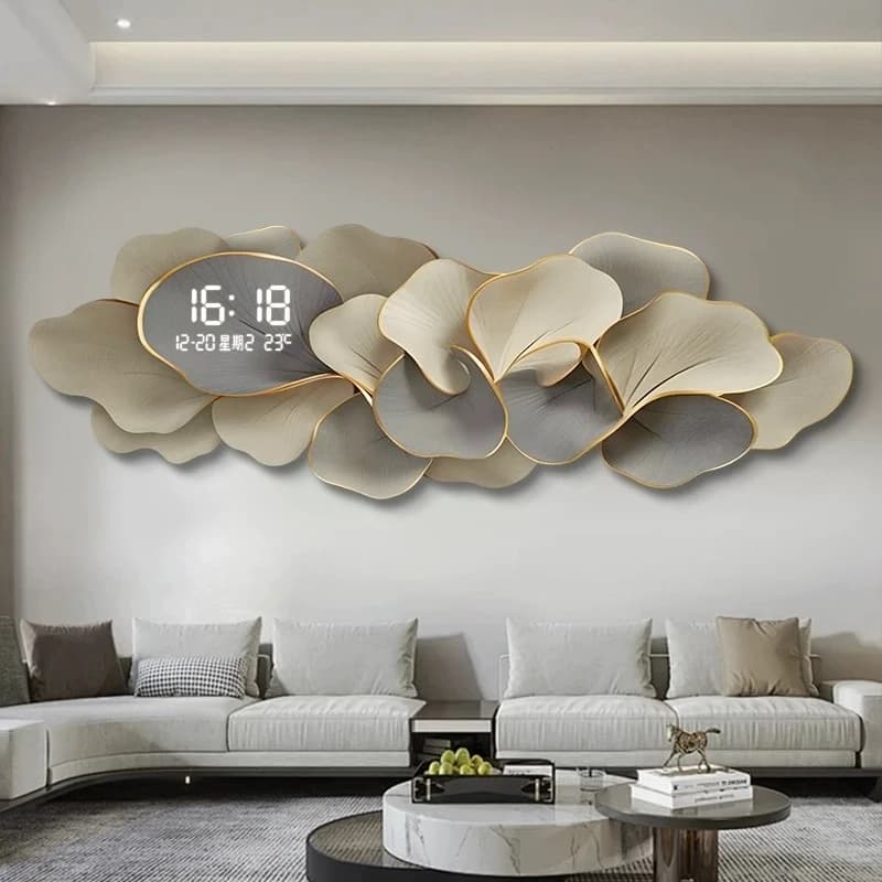 Creative Restaurant Clock Wall Fashion Design Modern Luxury Living Room Wall Clocks Luxury Horloge Murale Ornaments Home Decor