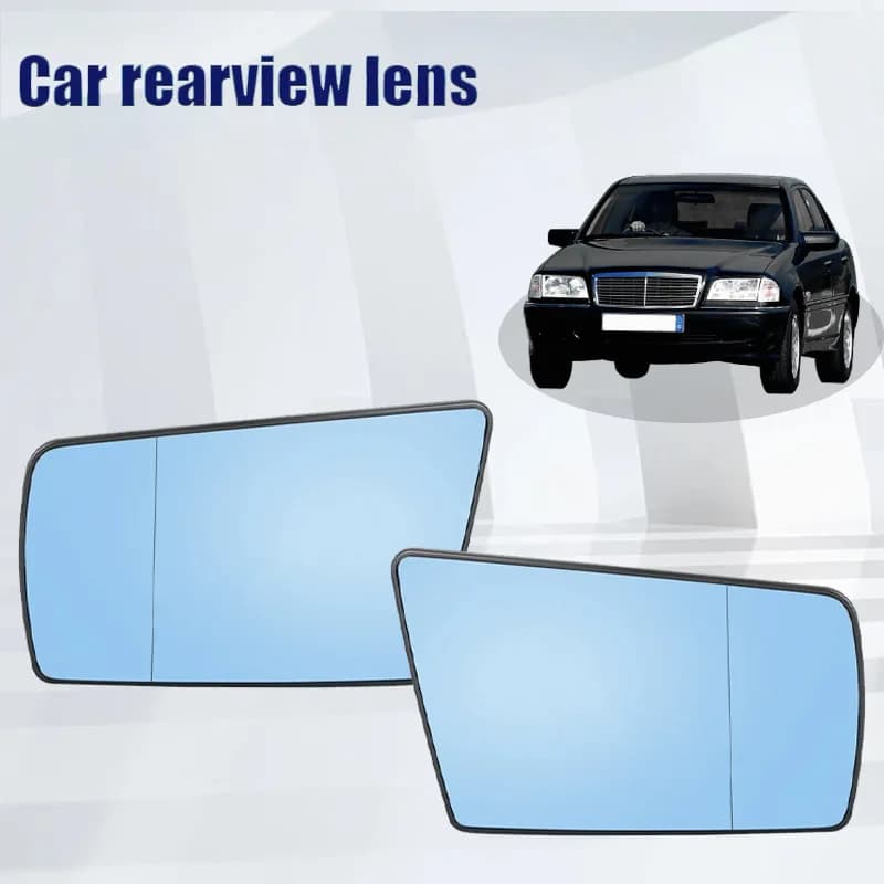 For 94-00 Mercedes Benz W202 W210 W140 reversing lens heating rearview lens glass replacement