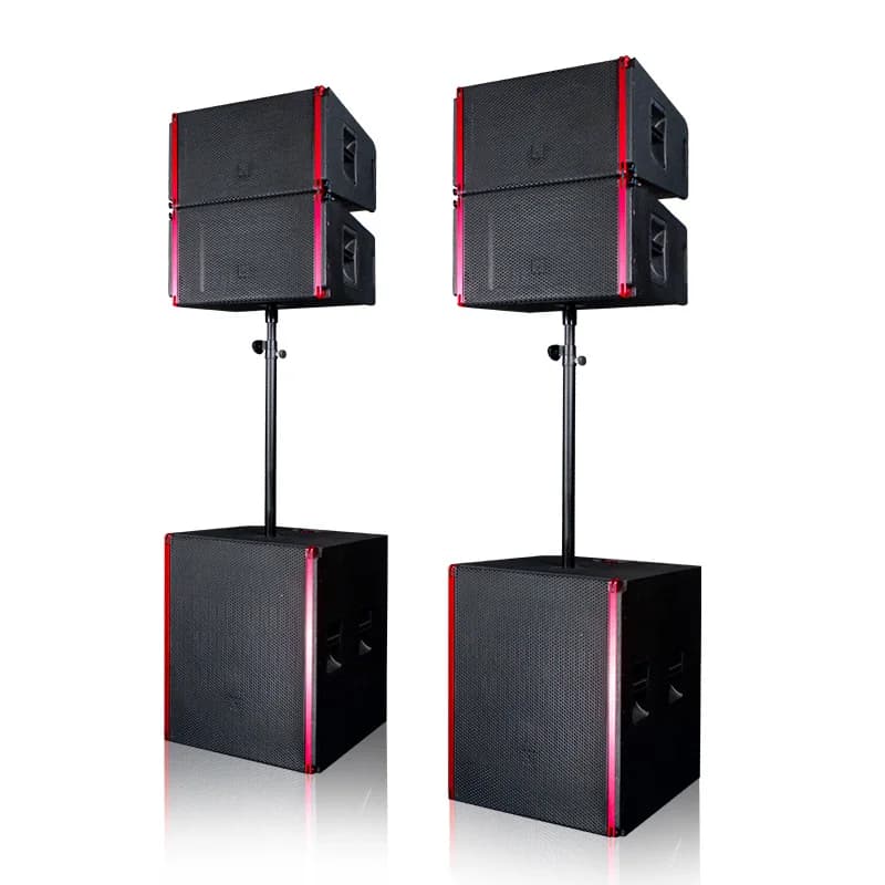 ST8 Professional 12 Inch Active Line Array Speaker Outdoor Speakers Audio Sound Equipment Wood Speaker