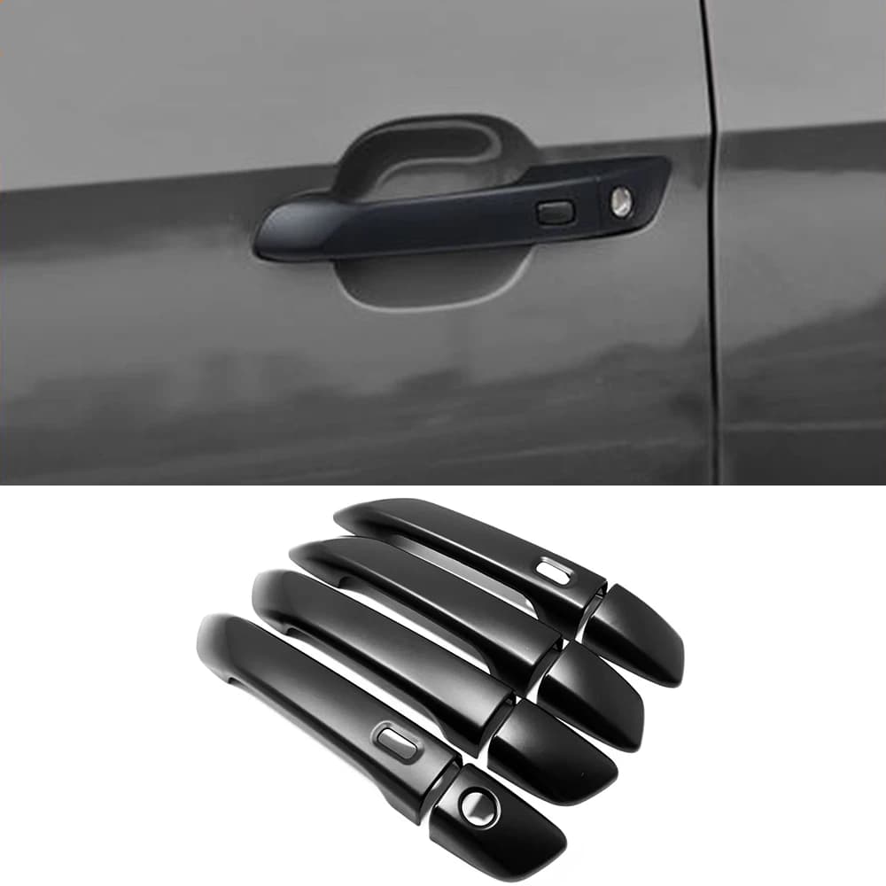 ABS Matte Black Outside Door Handle Cap Cover Trim For Mazda BT50 BT-50 2021 2022 23 Protection Sticker Car Styling Accessories