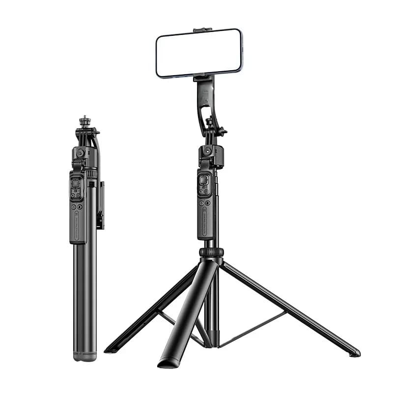 Fully automatic follow-up artifact, selfie stick, anti-shake, retractable tripod, live broadcast photo video bracket