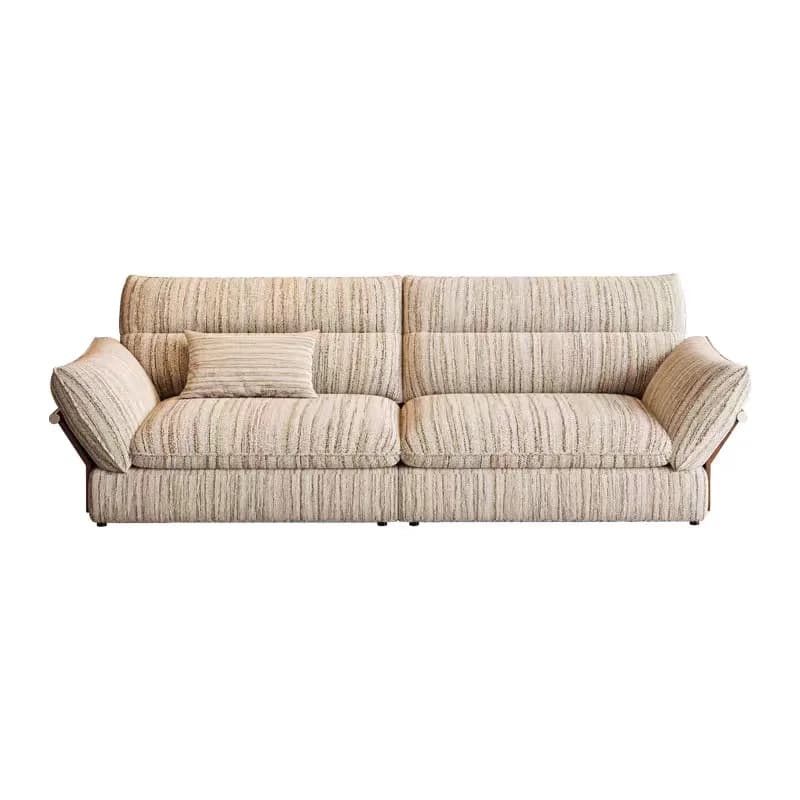 CX antique style removable and washable small apartment living room retro straight row fabric sofa