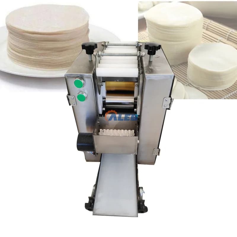Automatic 304 Stainless Steel Dough Tortilla Wrapping Machine 220V Motor for Commercial Use 50pcs/min Capacity Dumplings Making