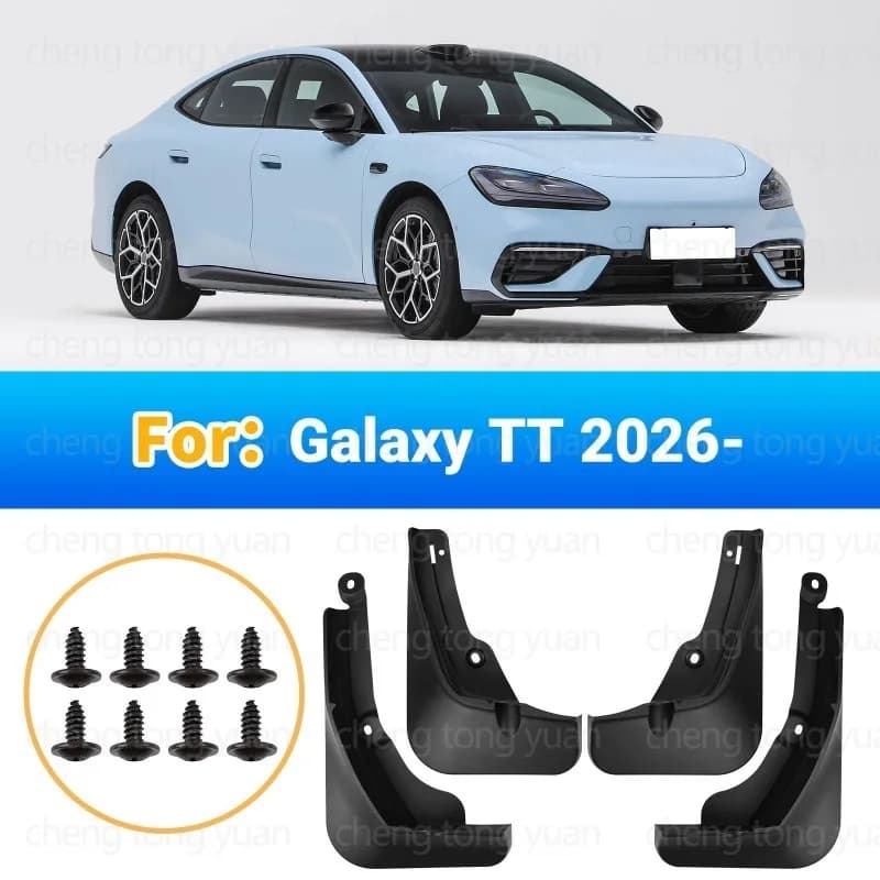 For Geely Galaxy TT 2026 Mud Flaps Front Rear Splash Guards Mudguards Anti-Scratch Custom Fit EV Car Exterior Accessories