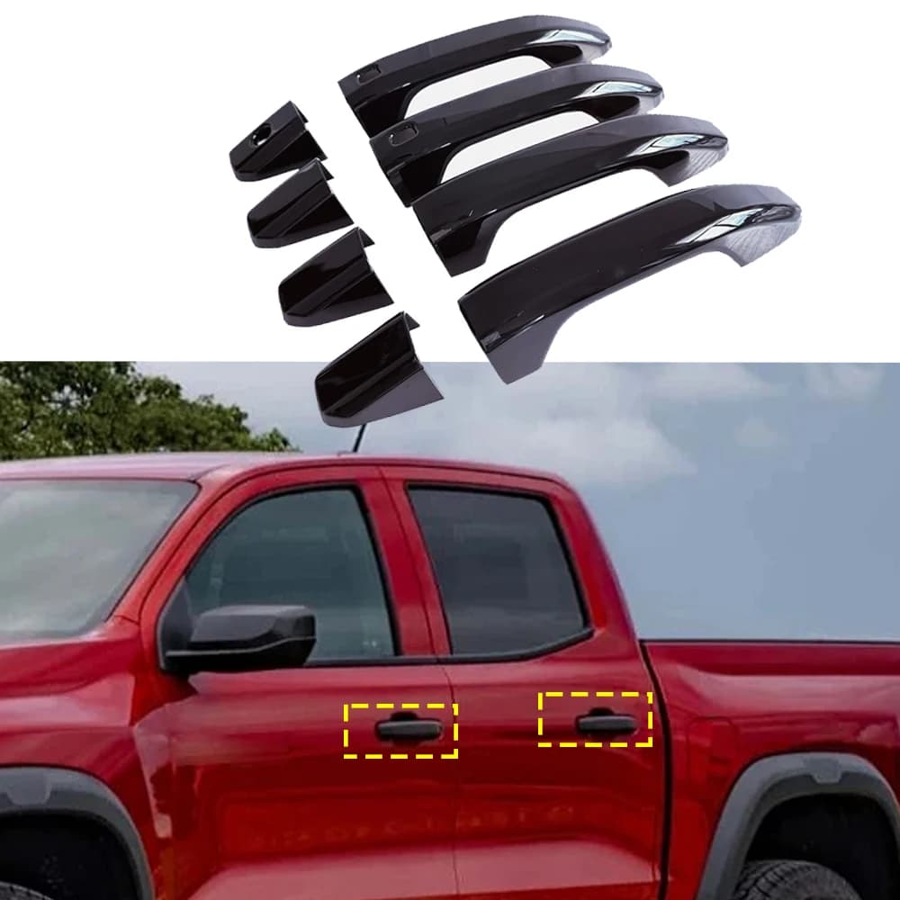 For Chevrolet Colorado 2024 2025 Car Door Handle Cover Trim Accessories Auto Exterior Styling Decoration Stickers 4pcs