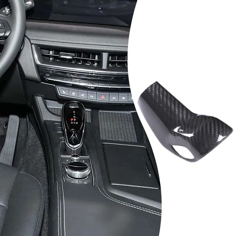 1piece set Real carbon fiber For Cadillac CT5 2020-2025 Buick GL8 2020-2023 car gear hood sticker Car protection accessories
