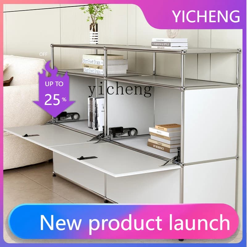 LYY  side cabinet module combination TV cabinet medieval stainless steel bedside simple storage cabinet