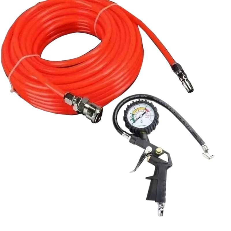 High Precision Universal Tube Tire Pressure Gauge and 5m Pipe for Tire Inflation and Deflation Gauge
