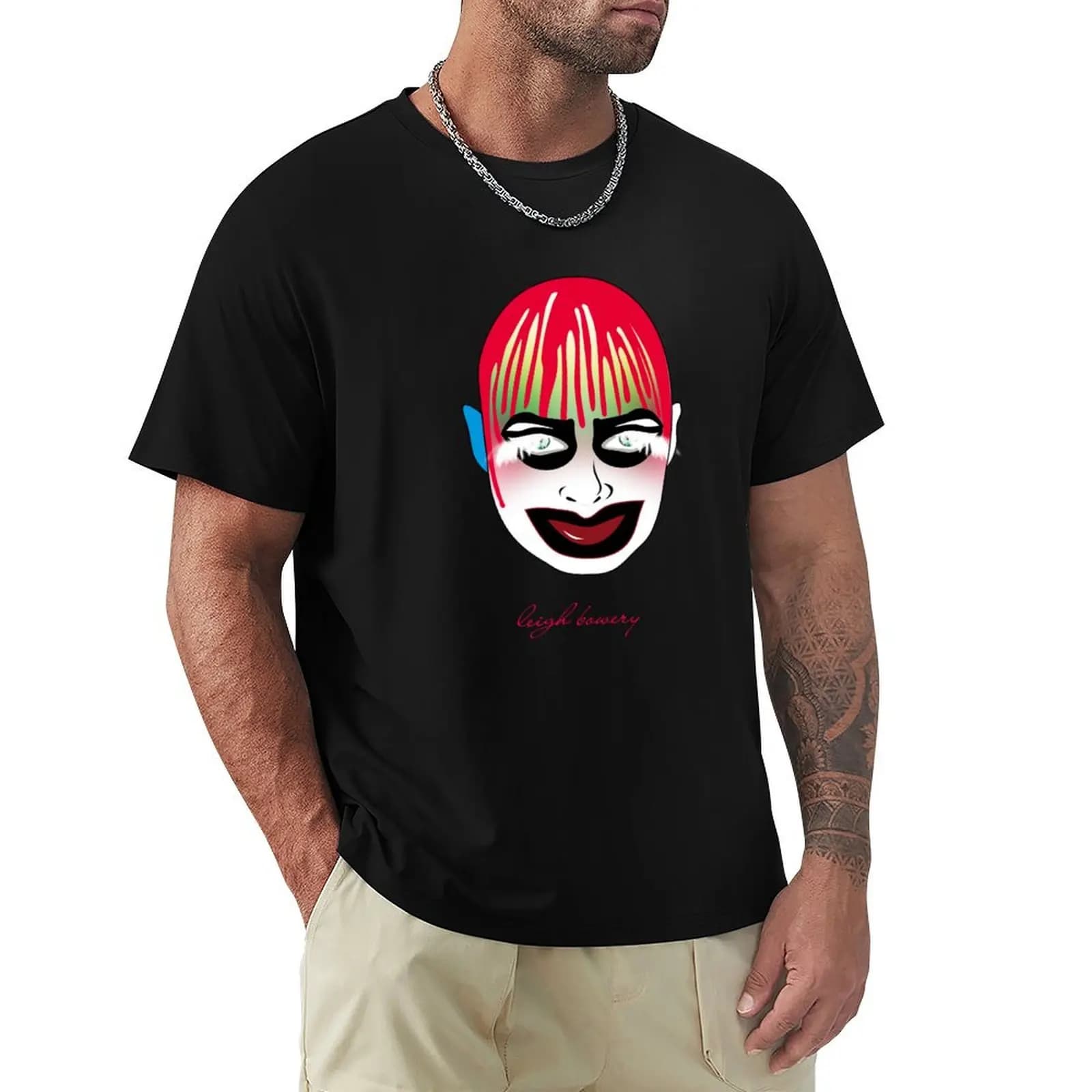 leigh bowery T-Shirt kawaii clothes new edition plain tops mens graphic t-shirts