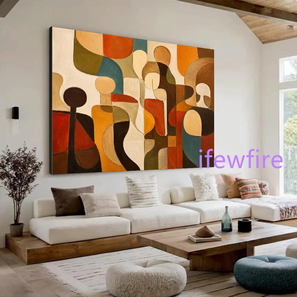 100% Handmade Abstract Oil Painting On Canvas Mural Best Work Family gathering Wall Art Picture For Living Room Decor Image Gift