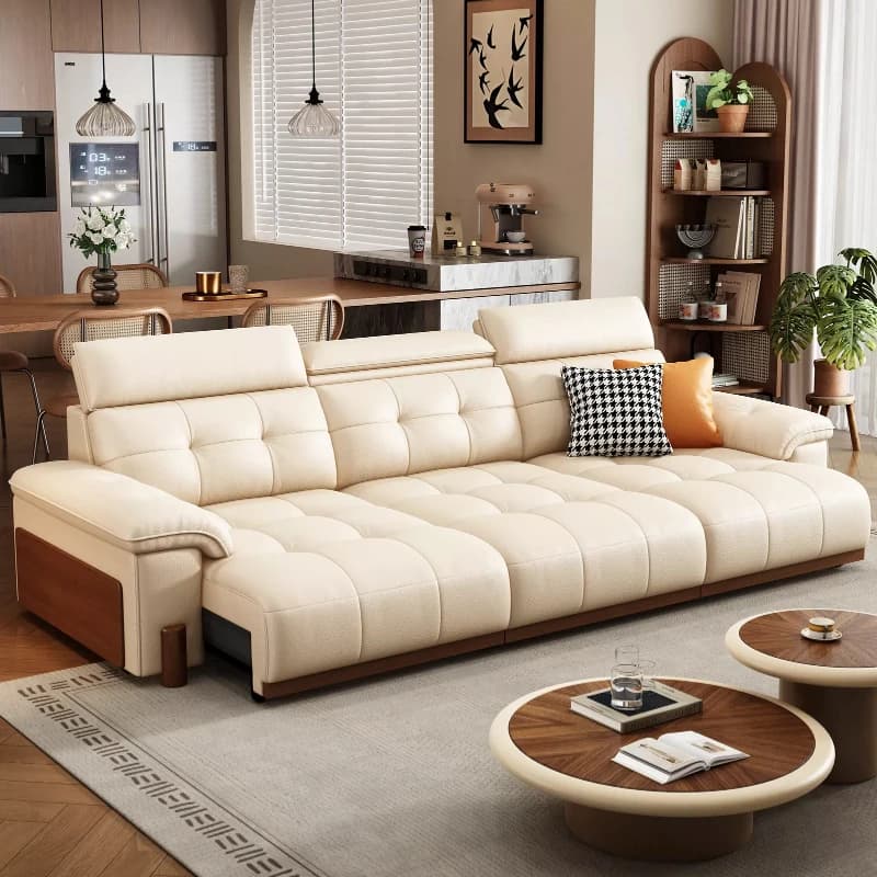 Apartment Leather Electric Sofa Beds Bubble Oversized Comfortable Couch Adult Minimalist Muebles Para El Hogar Furniture Home