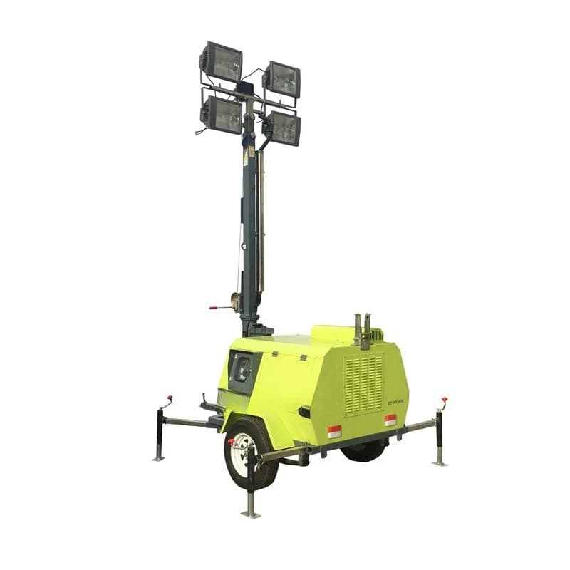mobile lift lighting vehicle engineering overtime lighting vehicle night construction lighting vehicle