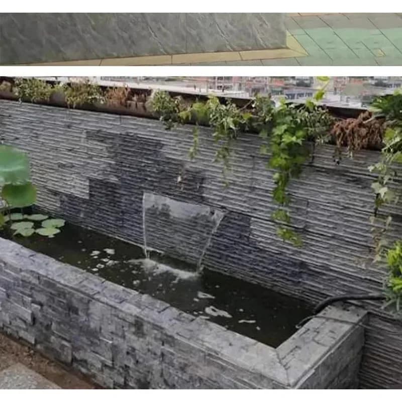 60CM Stainless Steel Waterfall Wall Water Curtain Artificial Landscape Fountain Customizable Home Garden Decor