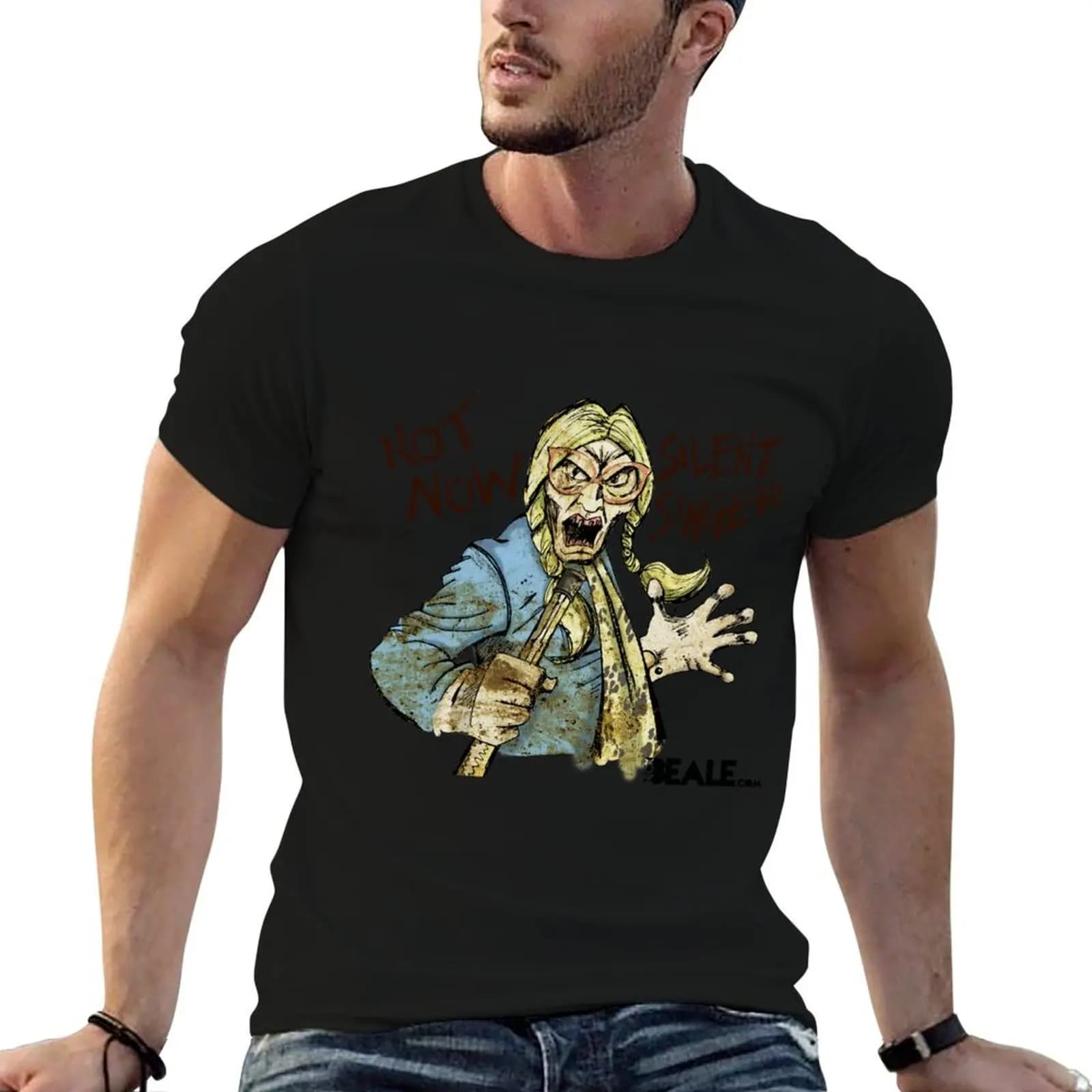 Not Now Silent Singer - Light T-Shirt Short sleeve tee designer shirts oversized t shirt men