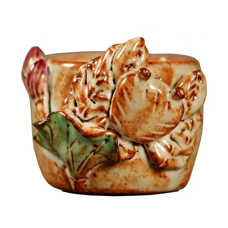 Burn tea cup, household ceramic tea cup, tea cup