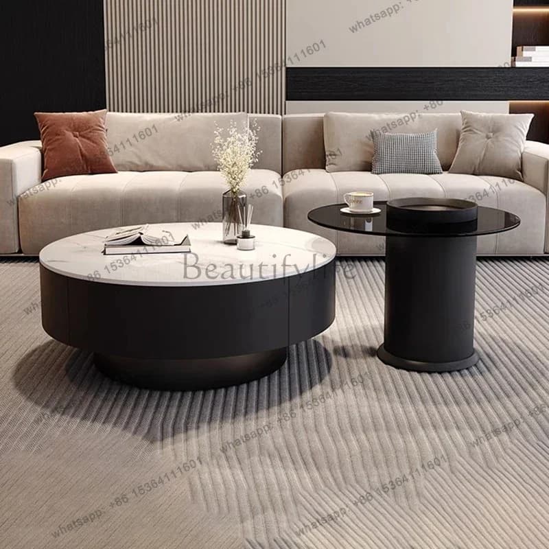Factory Direct Elegant Design Coffee Table Space Saving Vintage Premium Aesthetic Side Table Luxury Simple Table Living Room Fur
