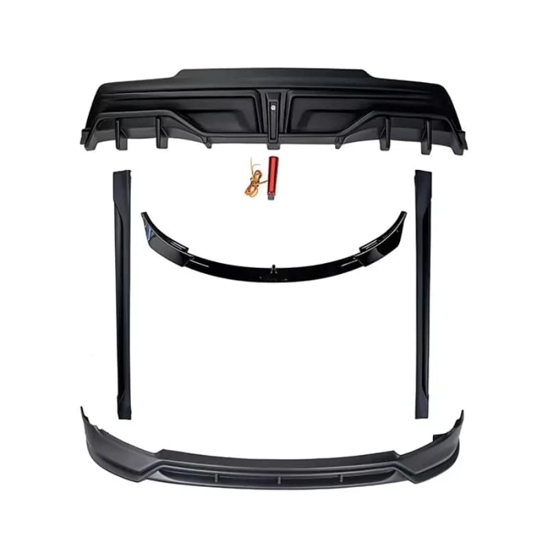 New High Quality Textured Black Front Bumper Lip Rear Valance Side Skirts Spoiler Aerodynamic Body for Tesla Model Y Exterior
