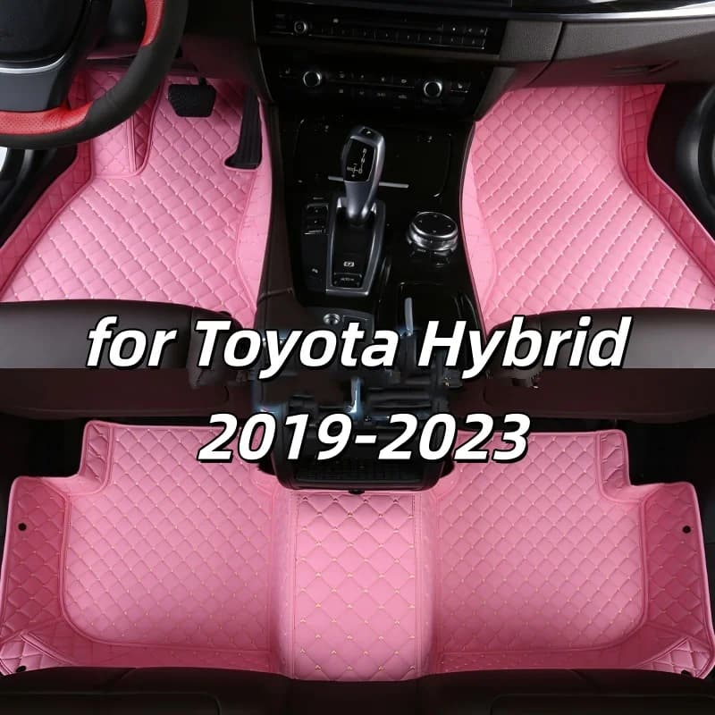 Floor Mats for Toyota Hybrid 2019 2020 2021 2022-2023 Custom Fit Waterproof Automotive Car Accessories interior