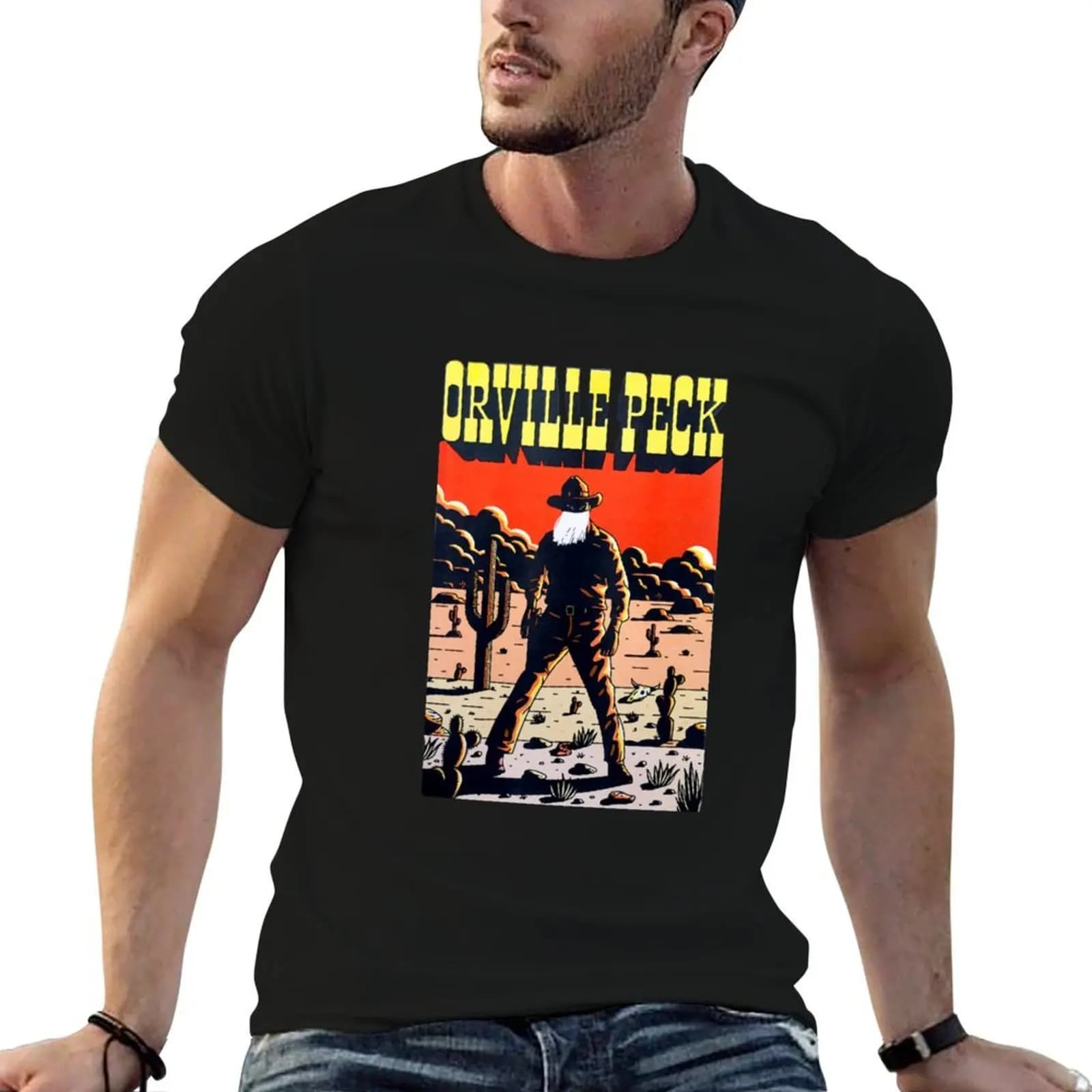 Orville music Peck 2 T-Shirt sports fans Short sleeve tee mens cotton t shirts