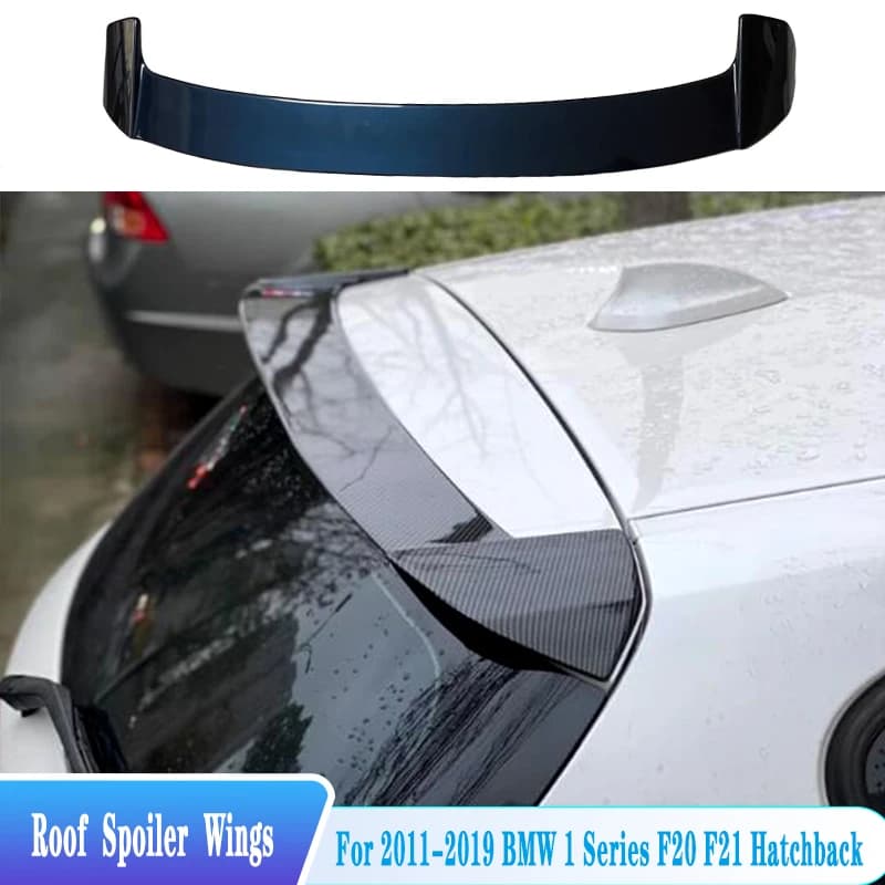 For 2012-2019 BMW 1 Series F20 F21 116i 118i 125i 135i Hatchback Rear Roof Spoiler Wings ABS Plastic Tuning Body Kit Accessories