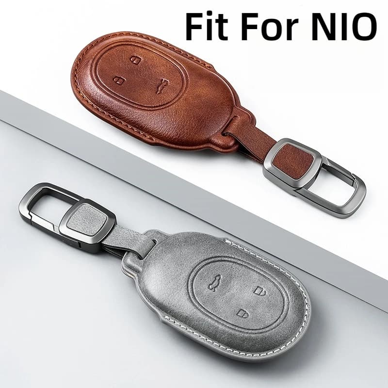 Fit For NIO ES6 ET5T ES8 EC6 EC7 ES7 ET7 Car Key Card Holder Smart Card Case Suede Protective Shell