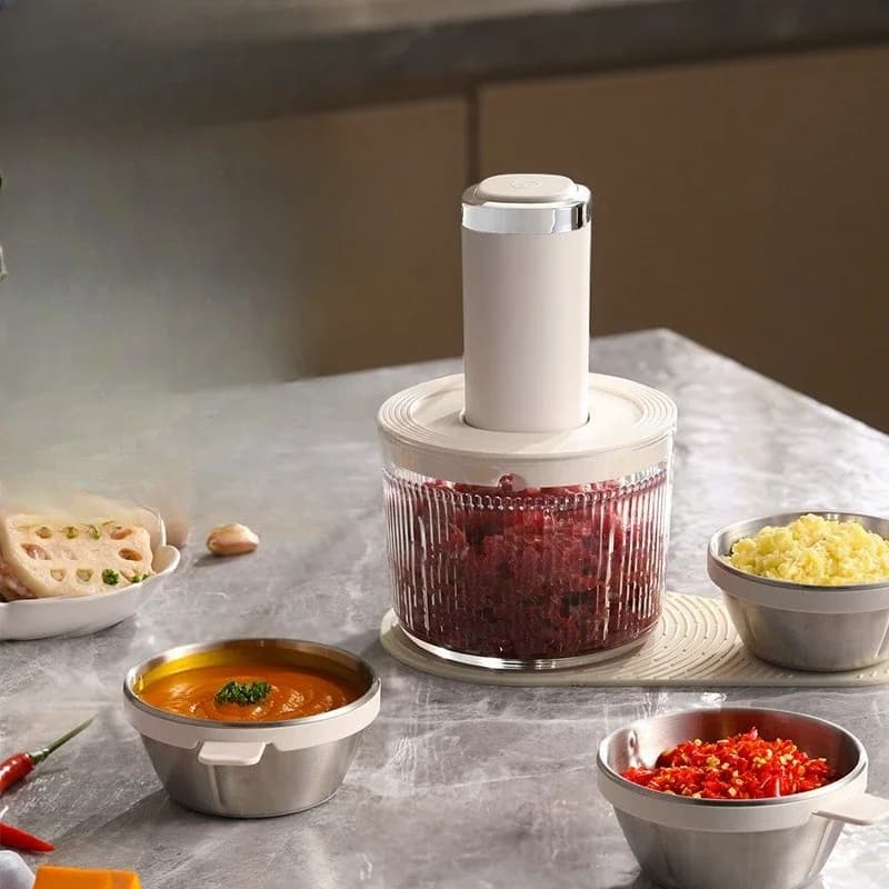 Seasoning machine Meat grinder Household electric small mixing garlic puree automatic cooking machine