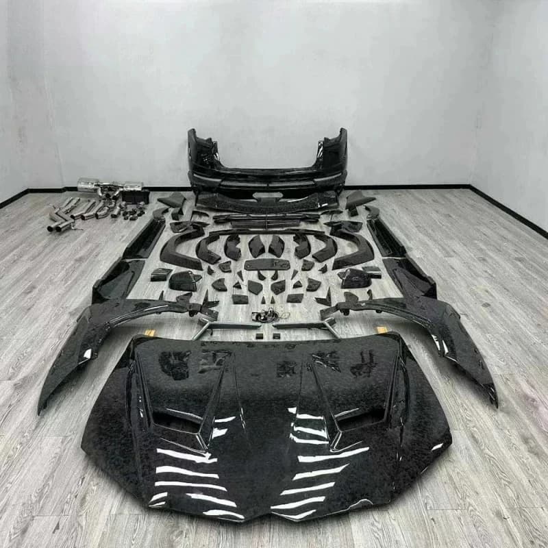 Exterior Accessories Real Forged Dry Carbon Body Kit, MSY Style Complete Styling Aero Parts Durle