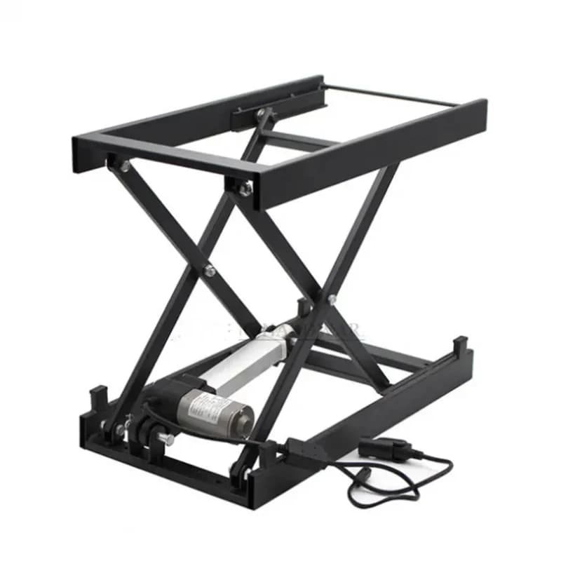Fixed scissor platform lift bracket coffee tle stand