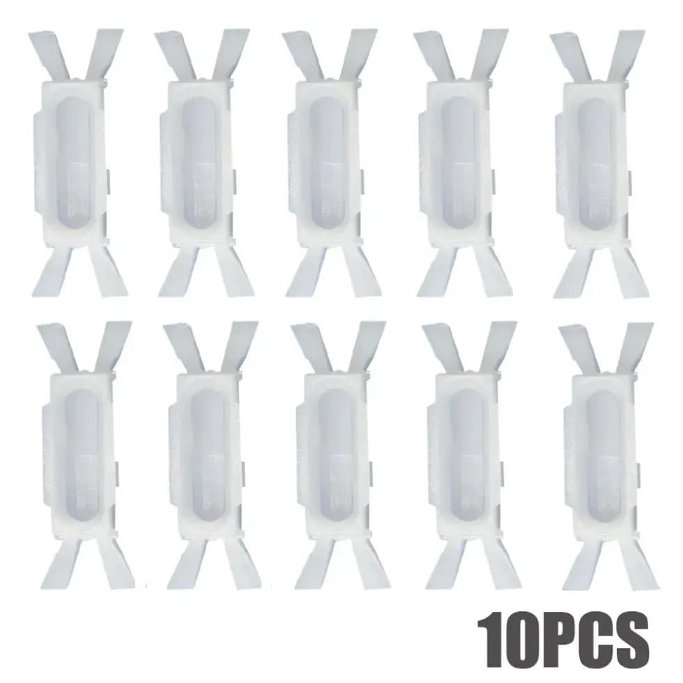 10Pcs Car Door Rain Eaves Sealing Strip Clamp Fastener Auto Clip and Fasteners White Car Interior Accessories for Fiat 7078732