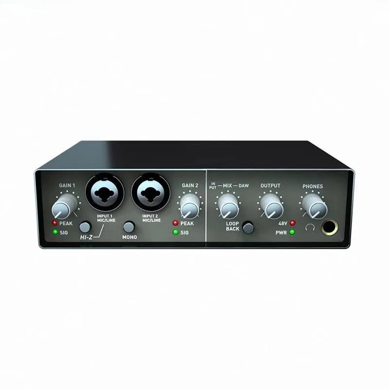 Professional Digital Studio Sing Music Live Recording Sound Cards & Mixer USB Audio Interface Soundcard Mixing