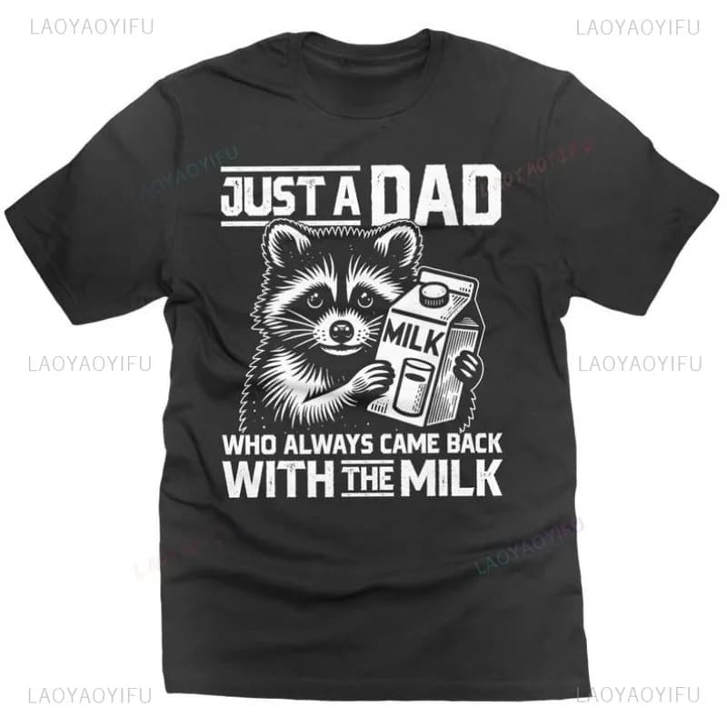Humorous Quotes Round Collar Tees Positive Thinking Graphic Shirts Father's Day Funny Daddy Sarcastic T-shirt Unisex Short-sleev