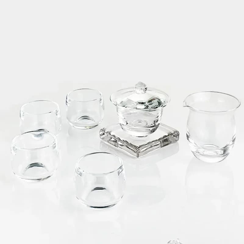 High-end crystal glass fair cup kung fu sea tea set heat-resistant and anti-scalding household creative male cup high-end