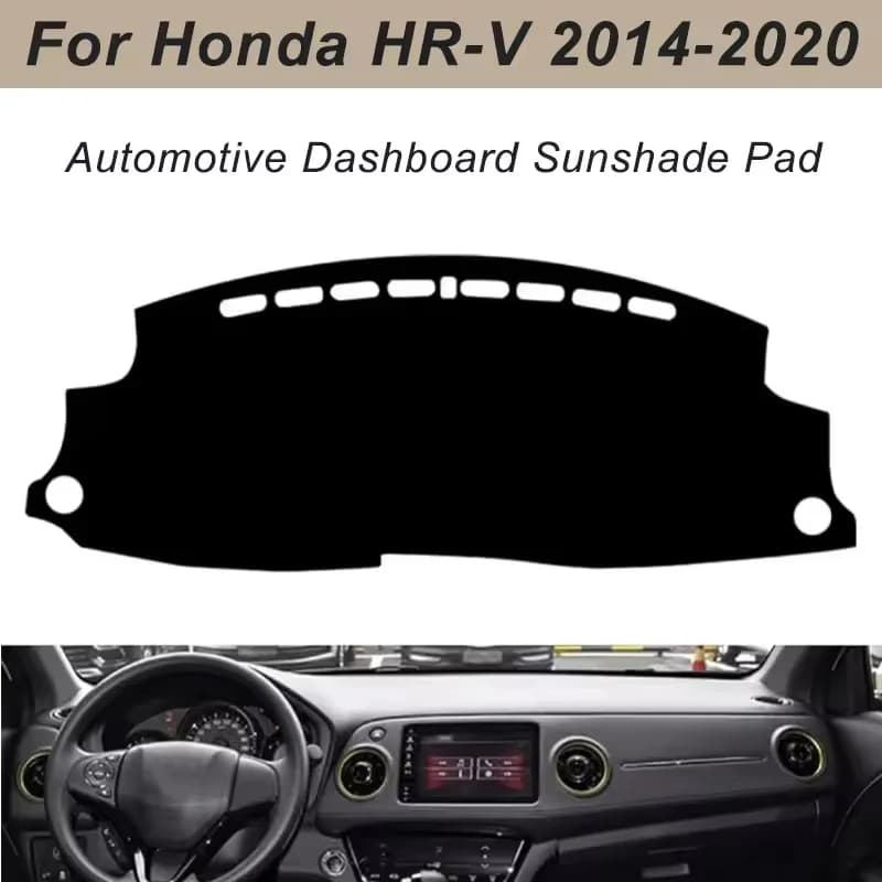 Dashboard Cover Dash Mat For Honda HR-V 2014-2020 Anti-Glare Non-Slip Sun Shade Interior Protector