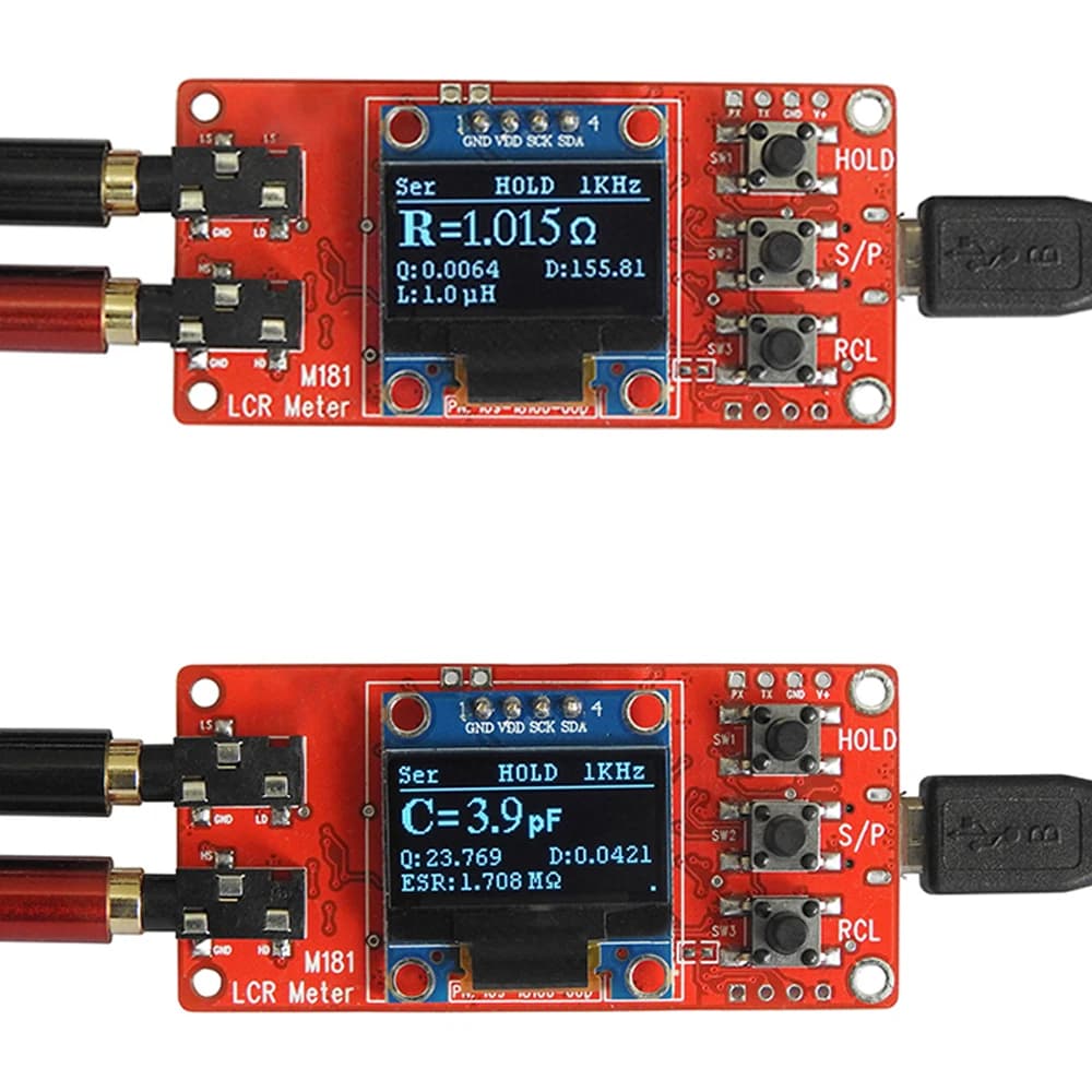 High Precision Inductance Capacitance Meter M181 LCR Bridge Tester Module USB Power Supply DC 5V Welded DIY Kit