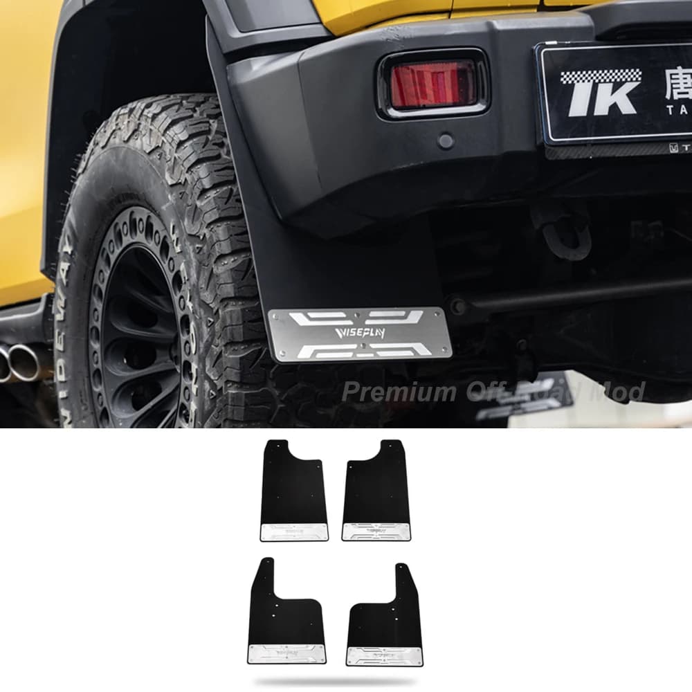 For 2021-2025 Tank 300 Mudguard Upgrade, No-Drill Wheel Fender, Front and Rear Four-Wheel Mud Flaps, Sand Guards