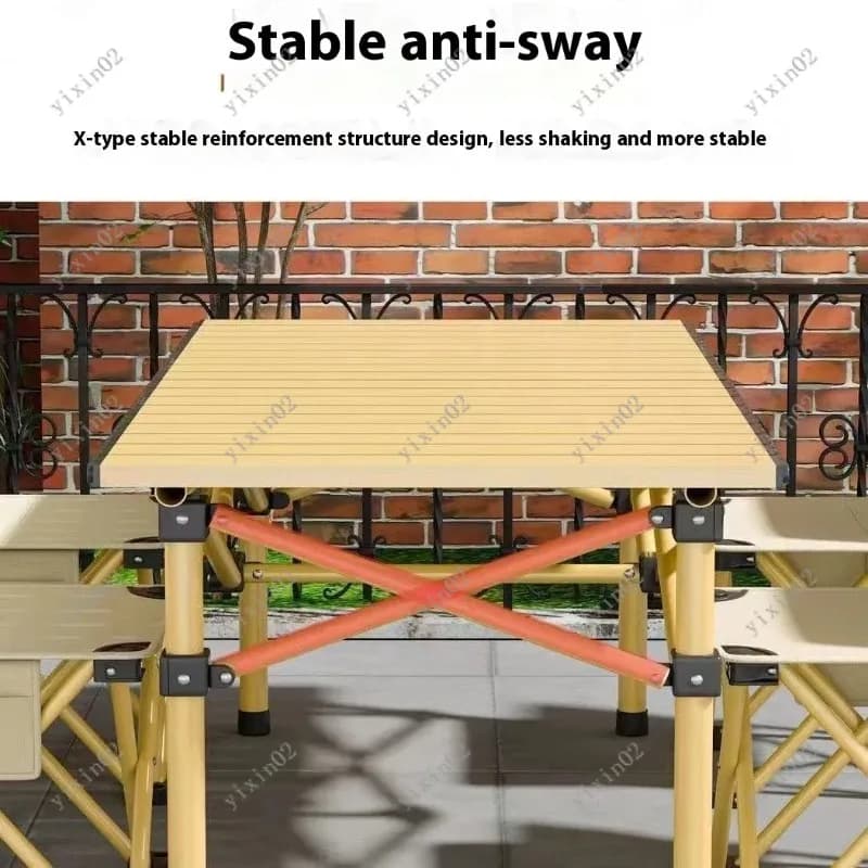 Portable Compact Folding Camping Table, Multifunctional Lightweight Foldable Desk For Outdoor Picnic Travel Street Market Stall