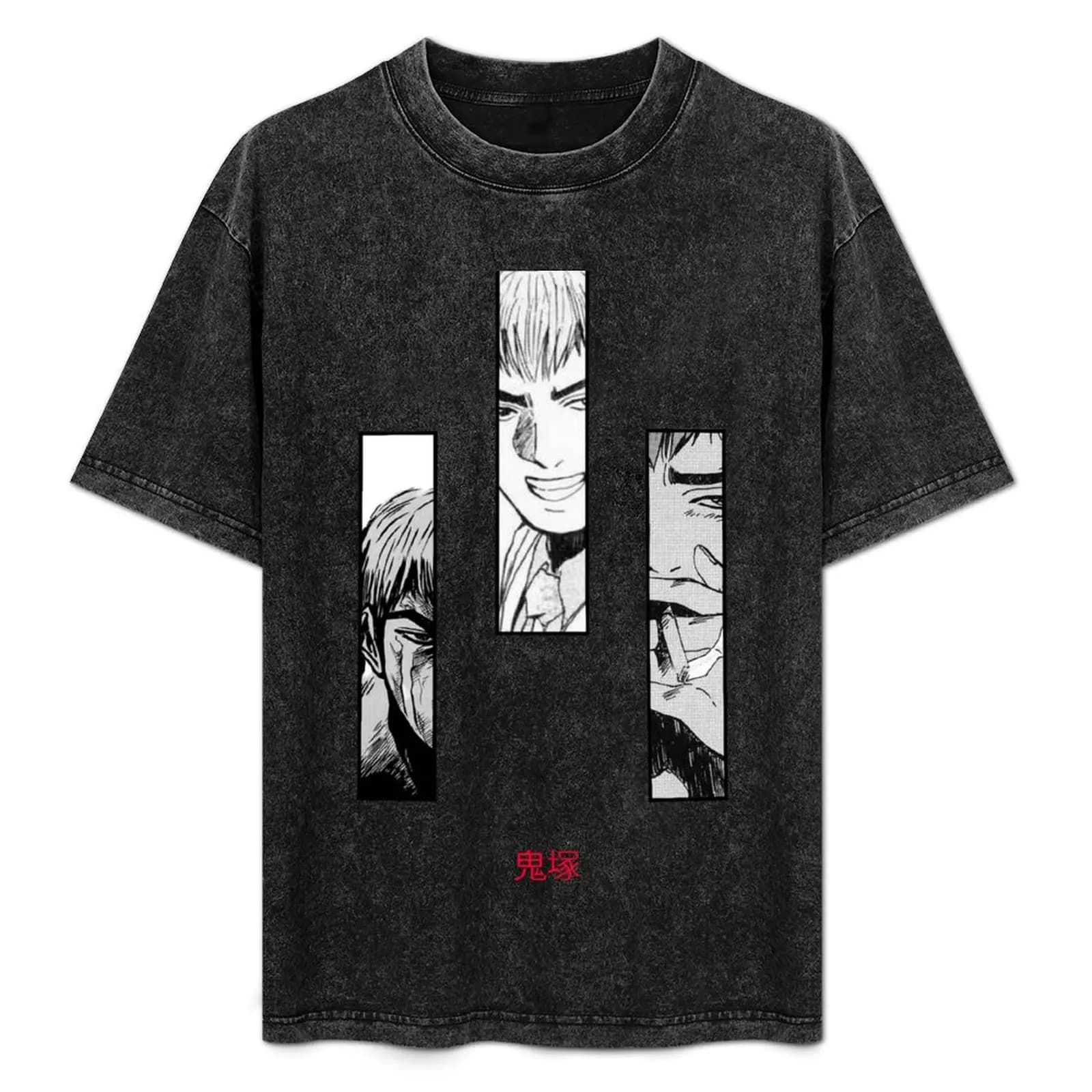 Great Teacher Onizuka - Onizuka different emotions. T-Shirt luxury designer Blouse oversized t shirt men