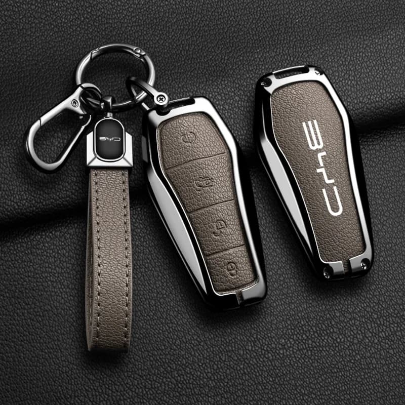Zinc alloy remote key set and key protection case suitable for BYD Atto 3 Han EV Dolphin Lied Tang DM Qin PLUS Song Pro MAX Yuan
