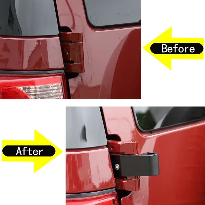 For 2007-2021 Toyota FJ Cruiser Aluminum Alloy Black Car Tailgate Antenna Bracket Car Exterior Modification Accessories
