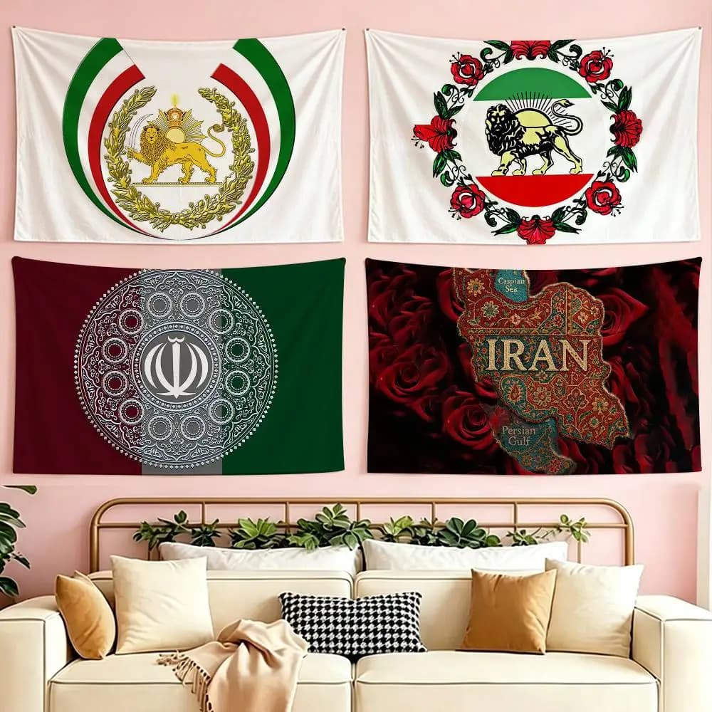 I-Iran flag flag Suitable For Party Club Outdoor Interior Wall Decoration Banner Fans Gift