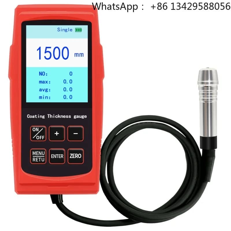 DR260A Coating Thickness Gauge for the thickness of non-magnetic coatings on the surfaces of magnetic metals (e.g., steel, iron)