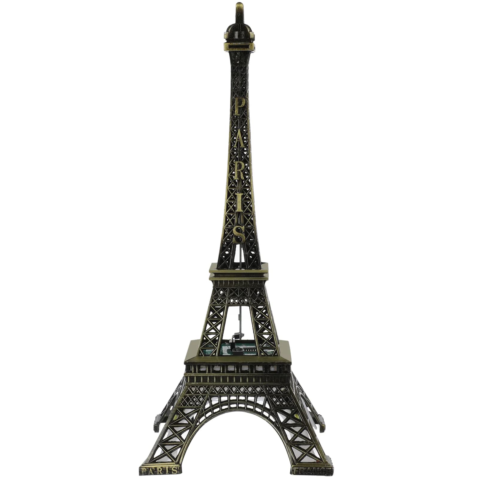 LED Light Paris Eiffel Tower Wedding Decoration Architecture Metal Crafts Vintage Model Desktop Decoration Travel Souvenirs Gift