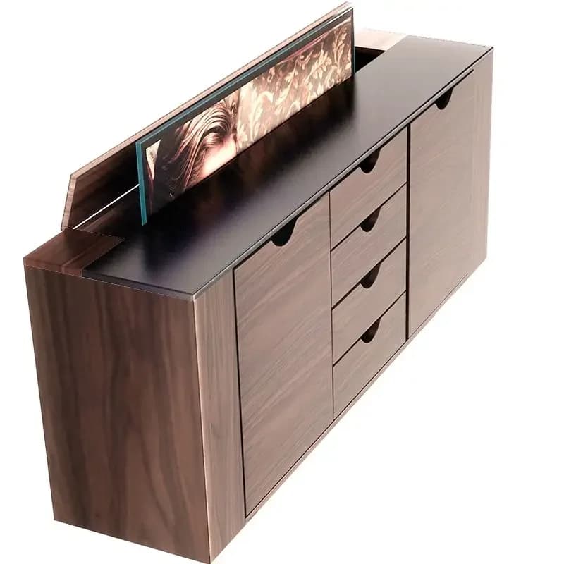 Ultra-thin intelligent lifting TV cabinet, minimalist floor-to-ceiling new