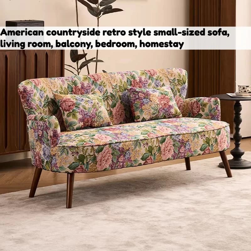 Vintage Double Sofa Minimalist Comfortable 2 Seater Designer Lazy Nordic Apartment Sofa Luxury Bedroom Living Room Furniture