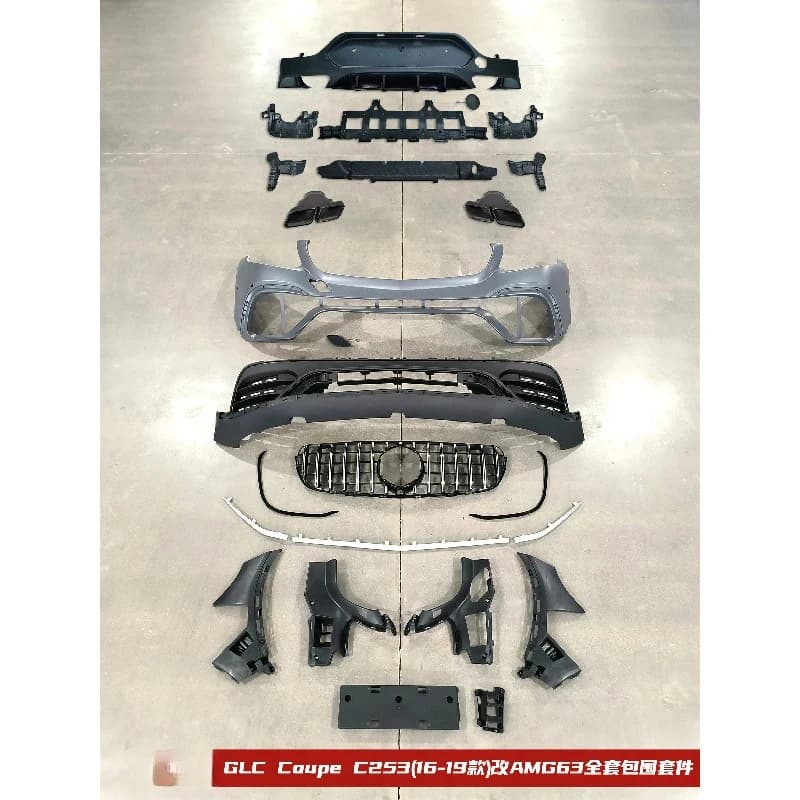 Body Kit - S GLC Class C UpgrNew Plastic Front & Rear Bumper Grille