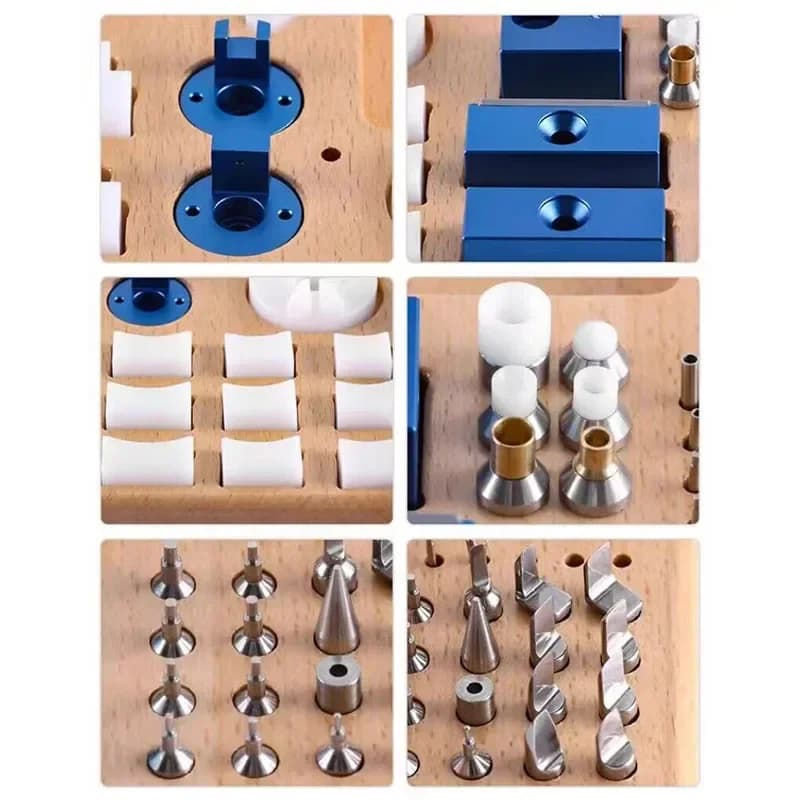 Multifunction Wrist Watch Case Opener Tool Set Watch Back Removal Manual Watchmaker Repair Kit with Acrylic Cover