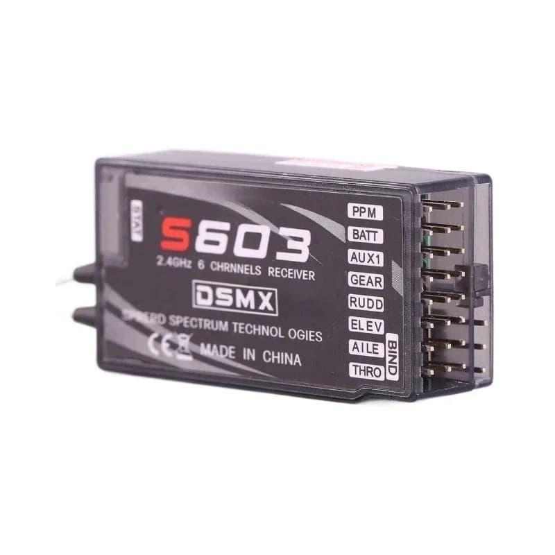 S603 receiver aircraft model ultra long distance dsm2 dsmx 6-way AR6210 substitute separate ppm output