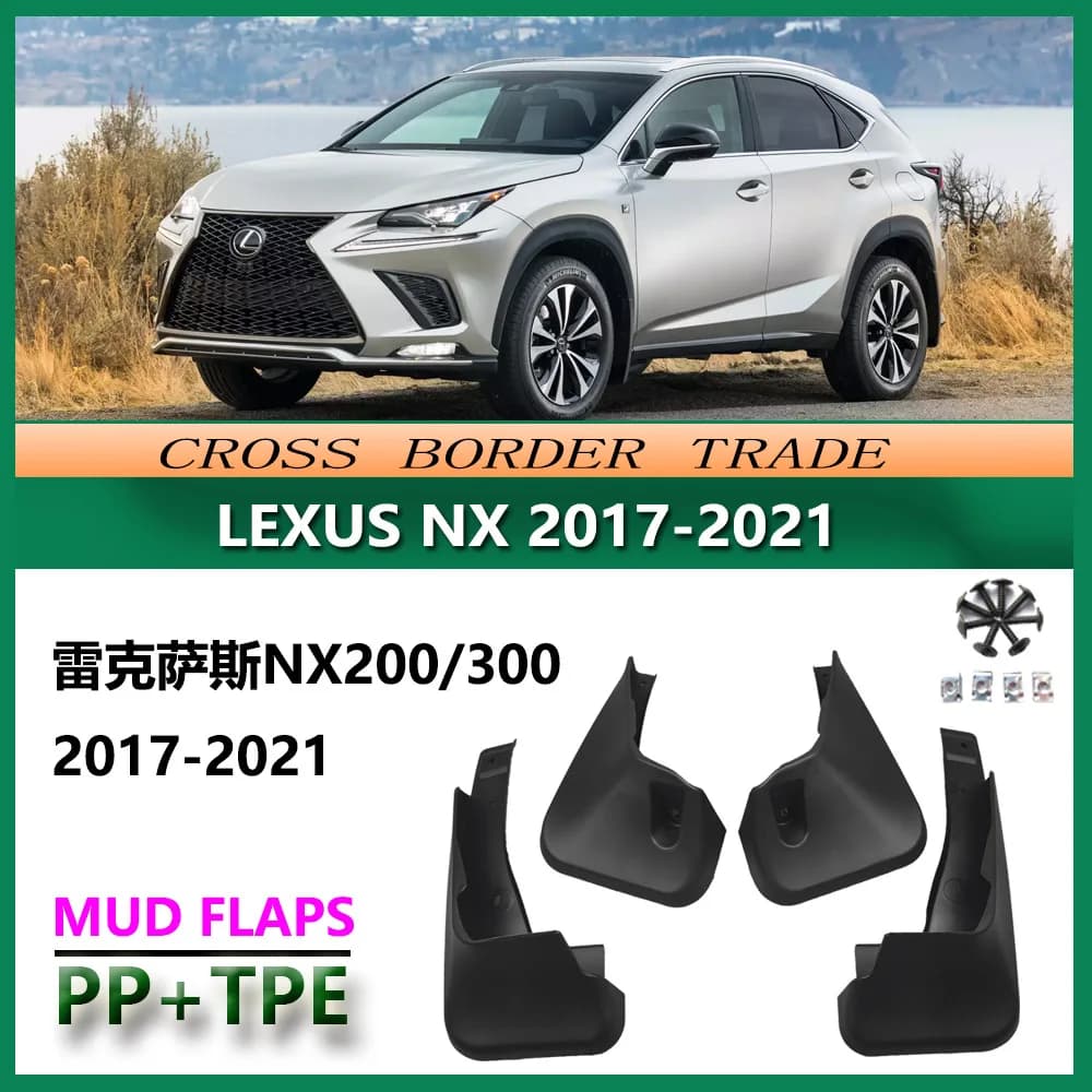 For 2014-2025 FOR Lexus NX Series Hybrid Models Included Mud Flaps Direct Replacement Splash Guards Set of 4 All-Weather