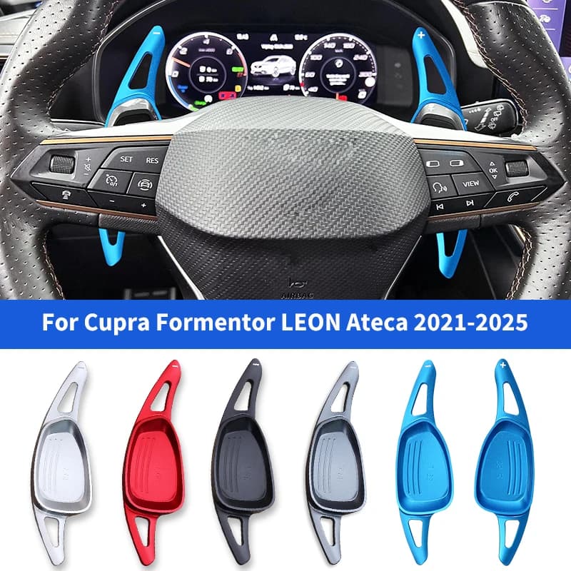 Car Steering Wheel DSG Shift Paddle For Cupra Formentor LEON Ateca 2021 2022 2023 2024 2025 Aluminum Alloy Style Extension