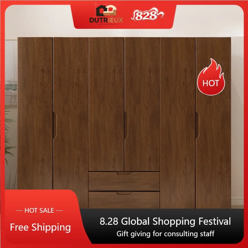 Drawers Luxury Wardrobes Wood Orgnizer Modular Clothing Closet Bedroom Wardrobes Dressing Wooden Guarda Roupas Home Interior